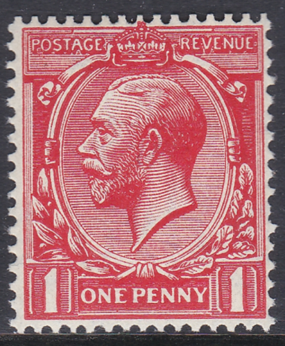 N34(-) unlisted Deep Bright Scarlet 1d Block Cypher Single Stamp UNMOUNTED MINT