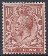 N35(1) Red Brown 1d Block Cypher Single Stamp UNMOUNTED MINT