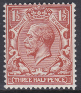 N35(5) Bright Chestnut 1d Block Cypher Single Stamp UNMOUNTED MINT