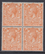 N36(5) Pale Yellow Orange 2d Block Cypher Block of 4 UNMOUNTED MINT