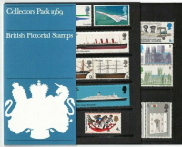 1969 british pictorial stamps pack collectors edition UNMOUNTED MINT