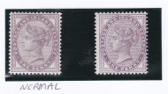 Sg170 Die 1 14 dot 1d Lilac single 1st printing in reddish lilac 2078 U M scarce