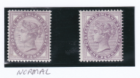 Sg170 Die 1 14 dot 1d Lilac single 1st printing in reddish lilac 2078 U M scarce