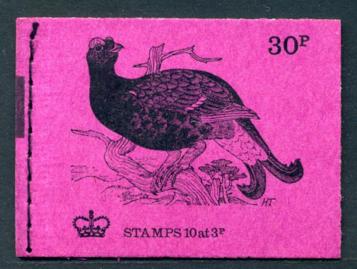 DQ66 October 1972 British Bird Series  30p Stitched Booklet - complete