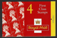 HB9 1995 QEII Spitfire Mitchell  4 x 1st Class Barcode Booklet - No Cylinder