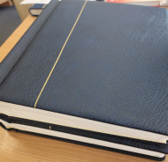 Two Dark Blue Kabe Luxury padded gutter pair albums consecutive 1972-1997