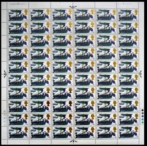 sg706 1966 6d Battle of Hastings (Ord) Full Sheet UNMOUNTED MINT