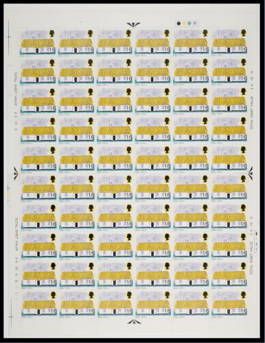 1970 British Rural Architecture (Cottages) 1 6 Complete Sheet Dot Cyl U M