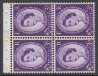 SB102 Wilding booklet pane Phos Blue on Cream perf type AP wmk crown left U M