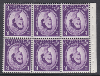 SB92a Wilding booklet pane M C on Cream perf Ie Top UNMOUNTED MNT MNH