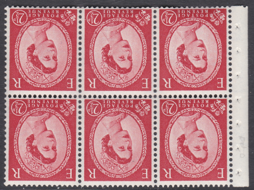 SB82a Wilding booklet pane Crown Cream perf type Ie(b) UNMOUNTED MNT MNH