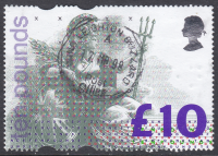 GB QEII 1993 Sg 1658 10 High Value Britannia USED with CDS